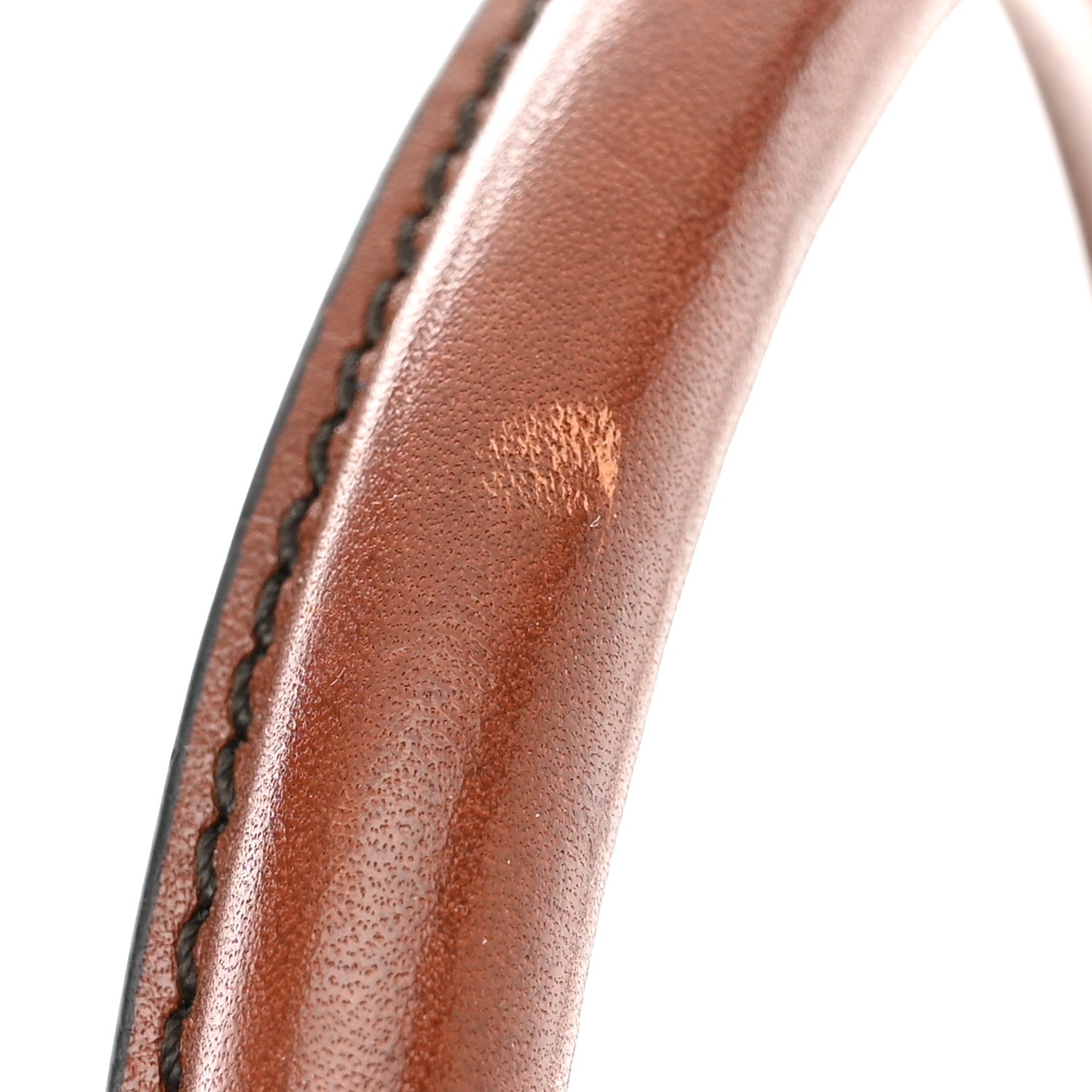 Burberry House Check Bridle Calfskin Small Bowling Bag Dark Tan 11 of 11
