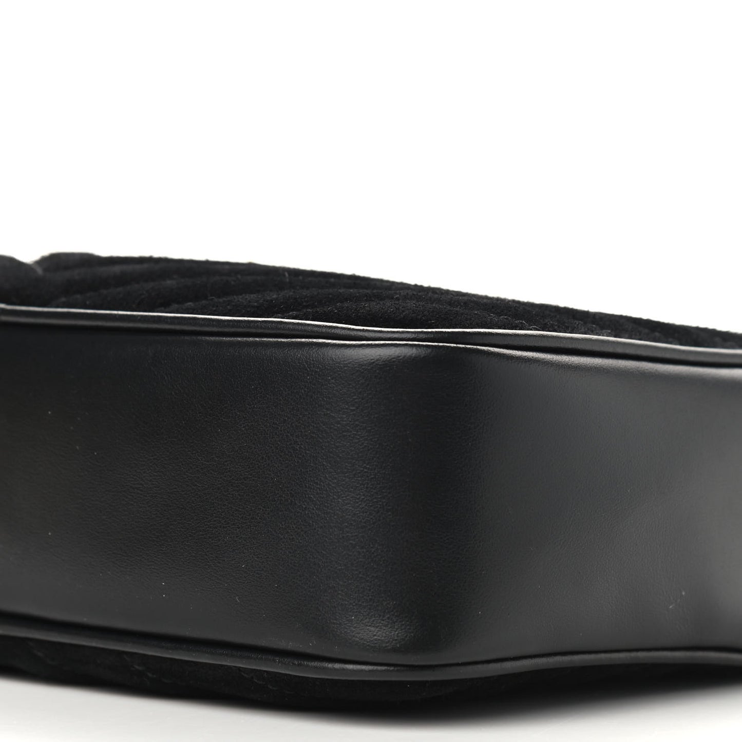 Suede Calfskin Monogram Lou Camera Bag Black