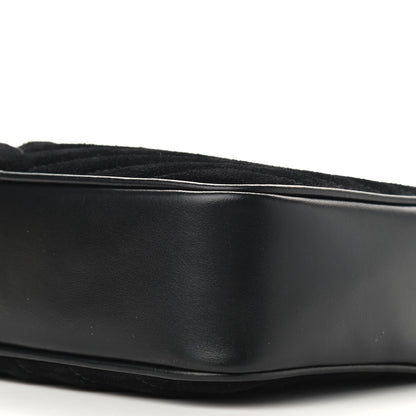 Saint Laurent Suede Calfskin Monogram Lou Camera Bag Black 6 of 9
