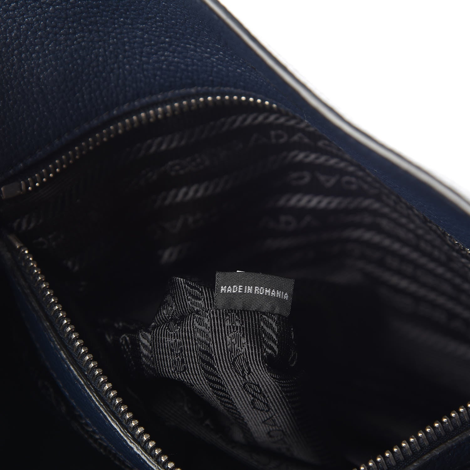 Prada Vitello Phenix Shopping Tote Baltico 7 of 8