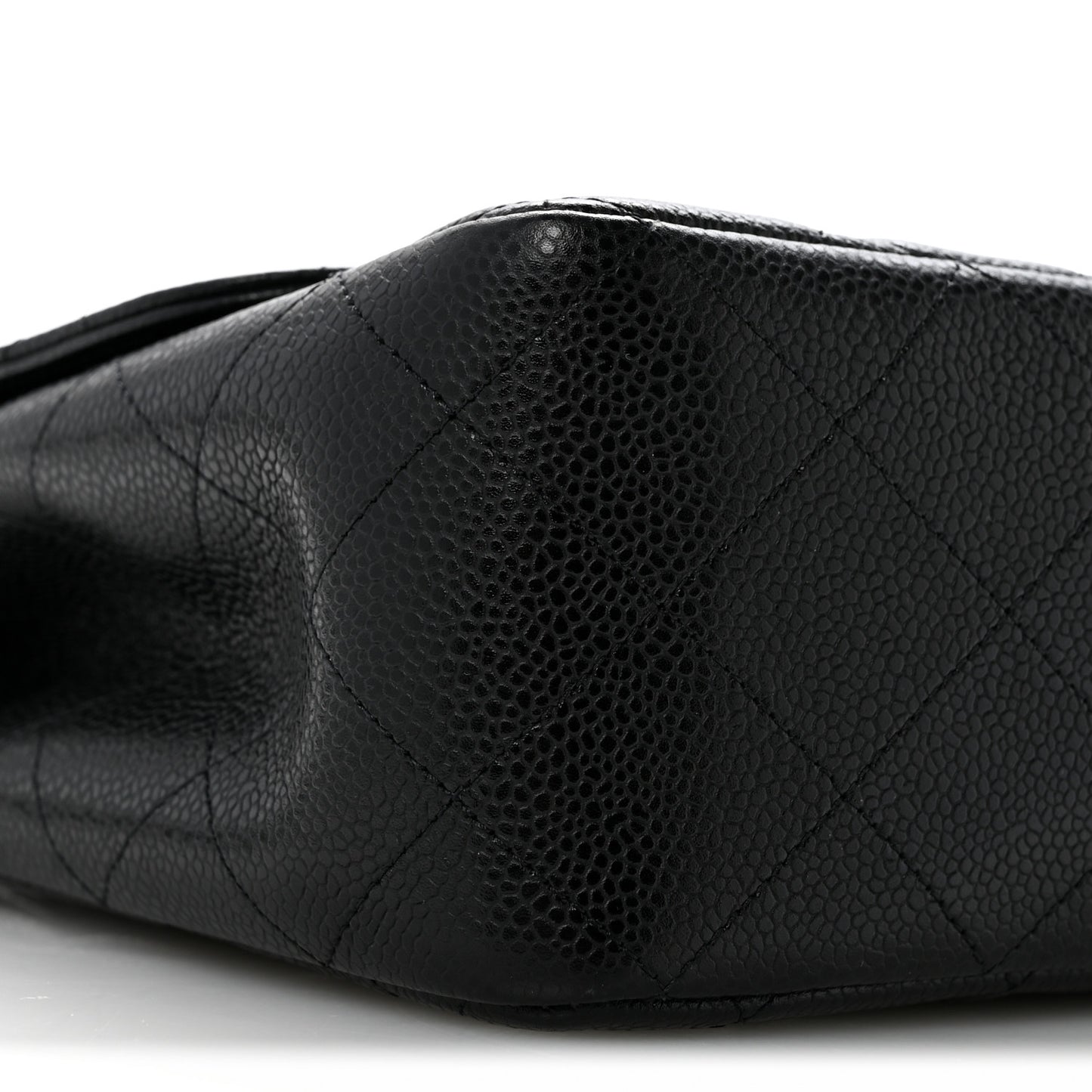Caviar Quilted Jumbo Single Flap Black