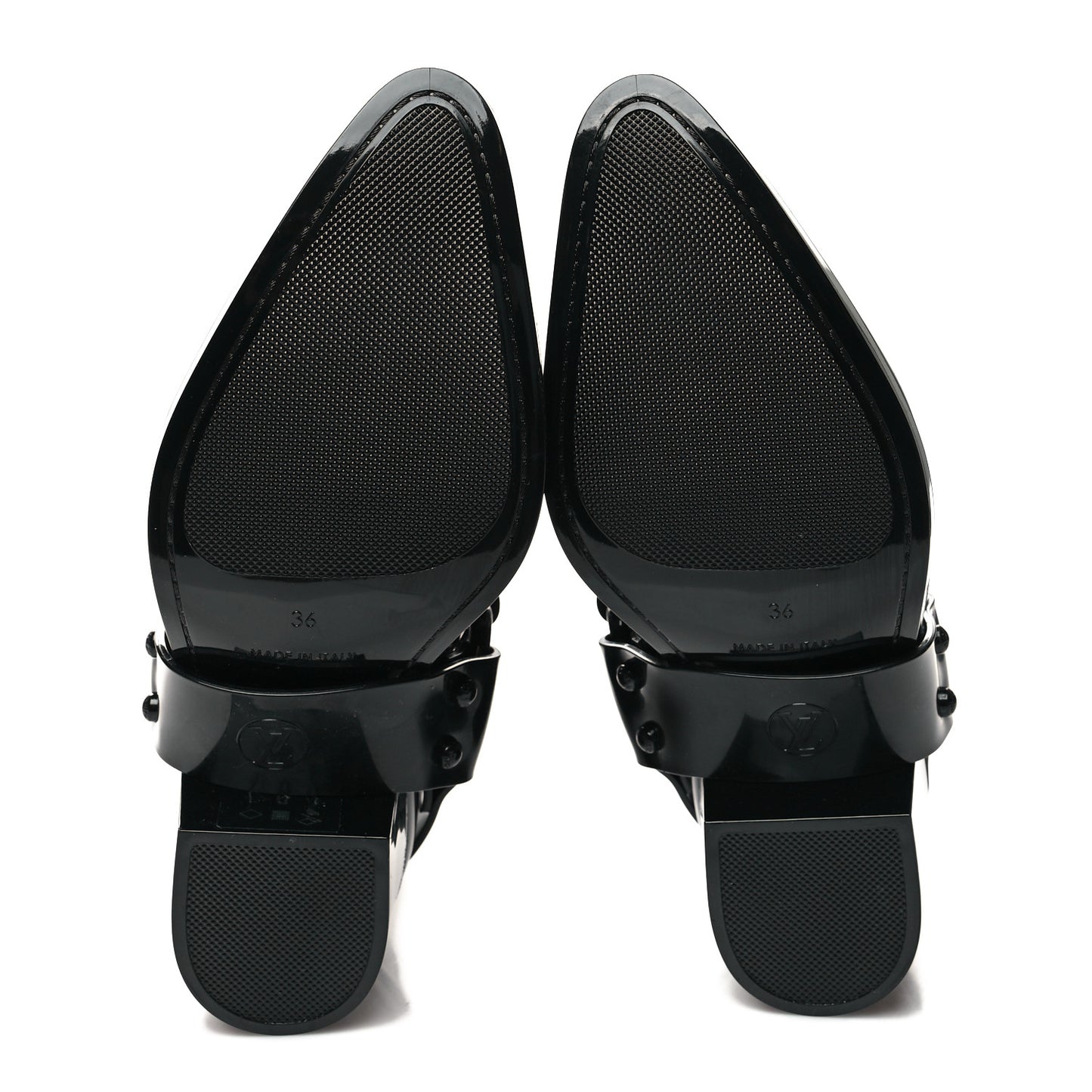 Rubber Monogram Rhapsody Ankle Boots 36 Black