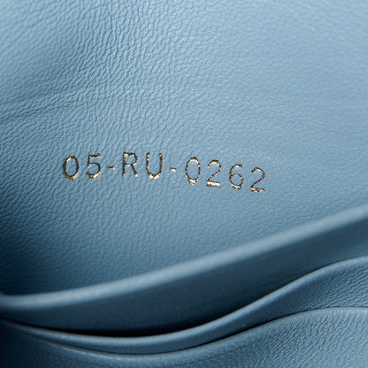 Christian Dior Calfskin Macrocannage Mini Caro Bag Cloud Blue 7 of 11