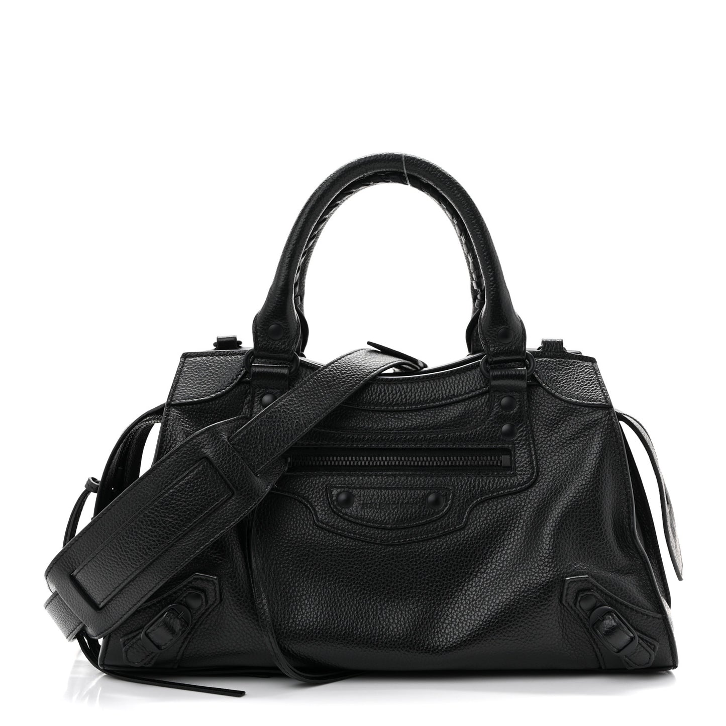 Grained Calfskin Neo Classic Black Hardware S City Black