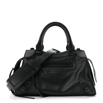 Balenciaga Grained Calfskin Neo Classic Black Hardware S City Black 1 of 12