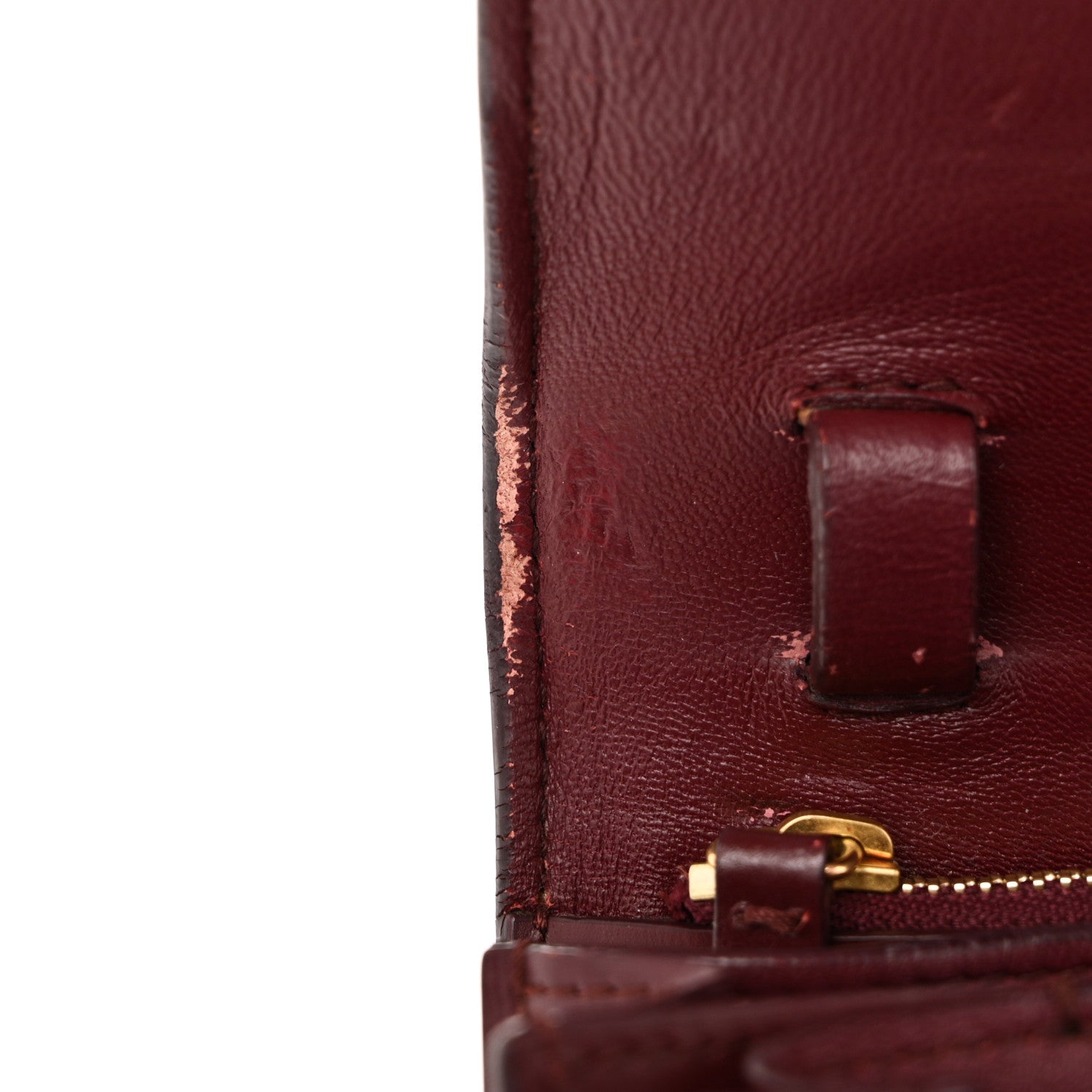 Celine Box Calfskin Medium Classic Box Flap Bag Burgundy 12 of 12