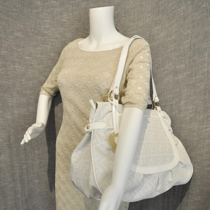 Fendi Zucca Spalmati Large Chef Shopper Tote White 3 of 10