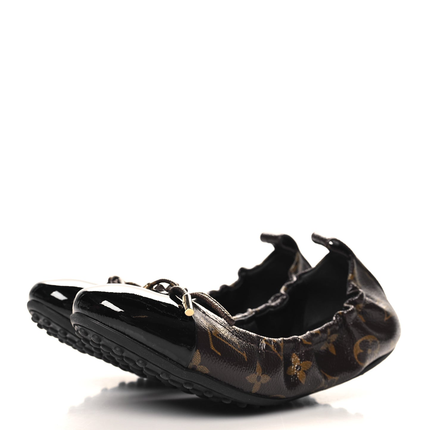 Monogram Flirty Ballerina Flats 37.5 Black