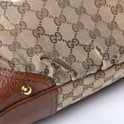 Gucci Monogram Medium Jockey Hobo Brown 13 of 13