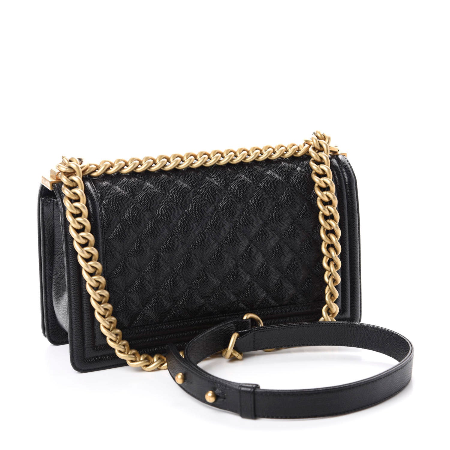 Chanel Caviar Quilted Medium Boy Flap Black 3 of 11