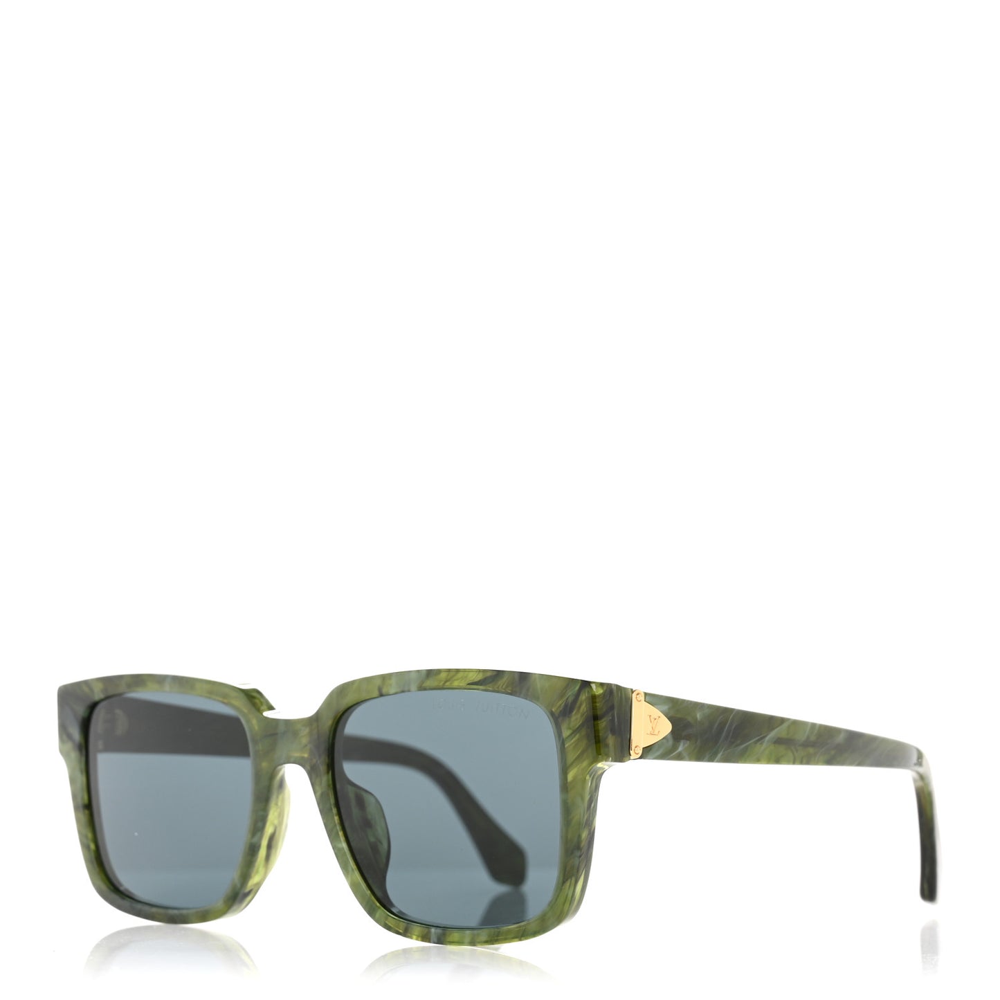 Acetate LV Square Sunglasses Z1694E Green