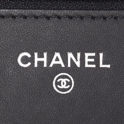 Chanel Patent Quilted Wallet On Chain WOC Black 6 of 9