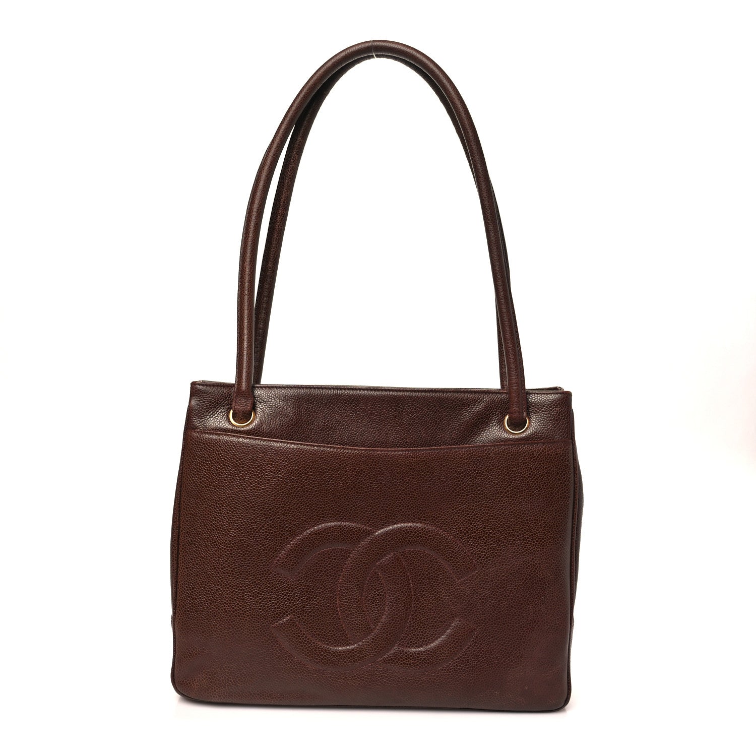Chanel Caviar Timeless CC Tote Brown 1 of 11