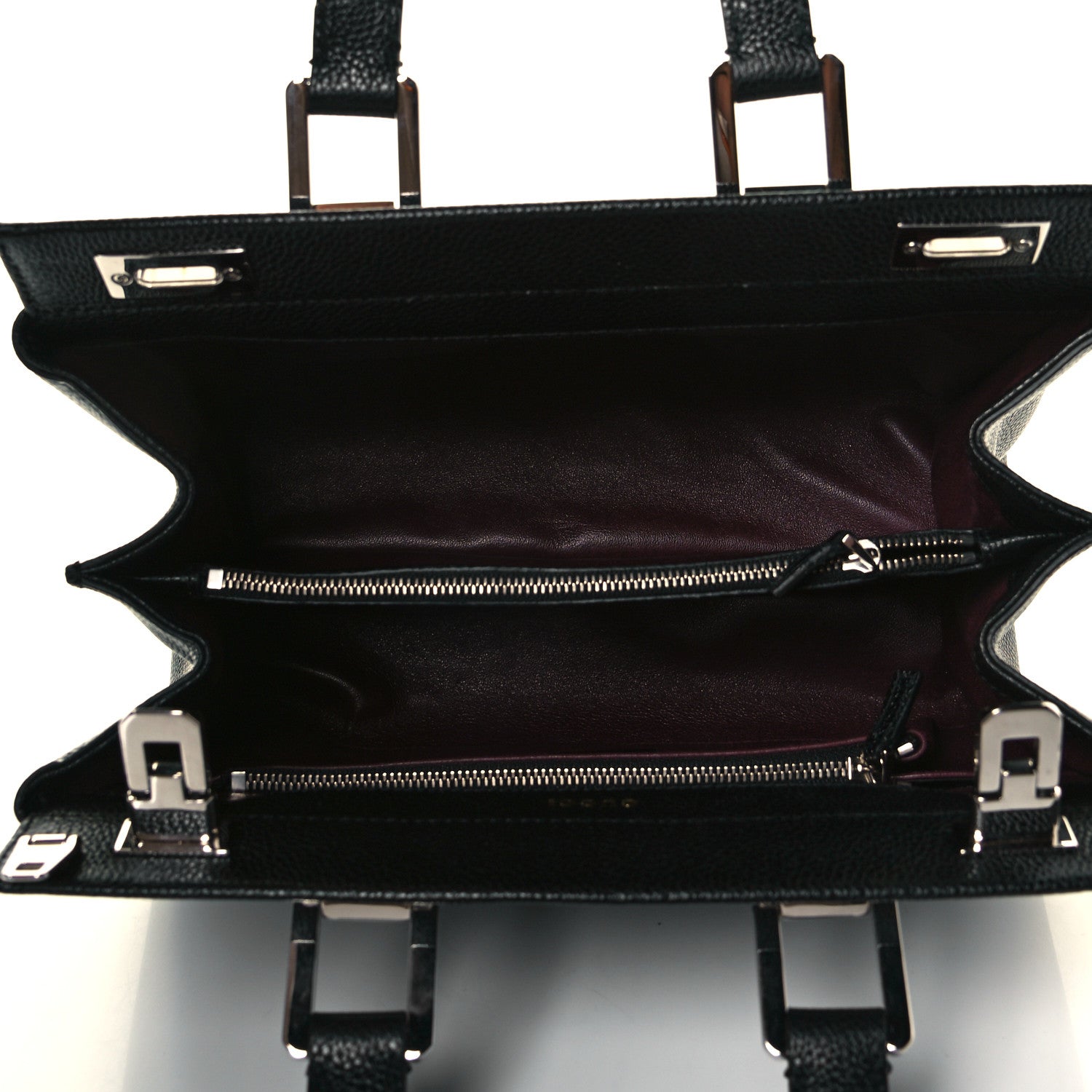 Gucci Grainy Calfskin Small Zumi Top Handle Bag Black 5 of 6