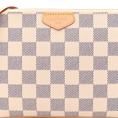 Louis Vuitton Damier Azur Double Zip Pochette 8 of 11