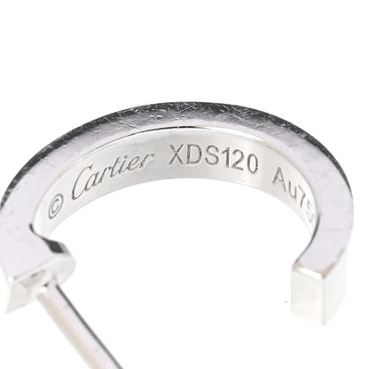 Cartier 18K White Gold Small LOVE Hoop Earrings 3 of 4
