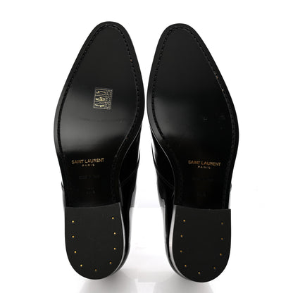 Saint Laurent Patent Lace Up Wyatt 25 Derby Shoes 40.5 Black 5 of 11