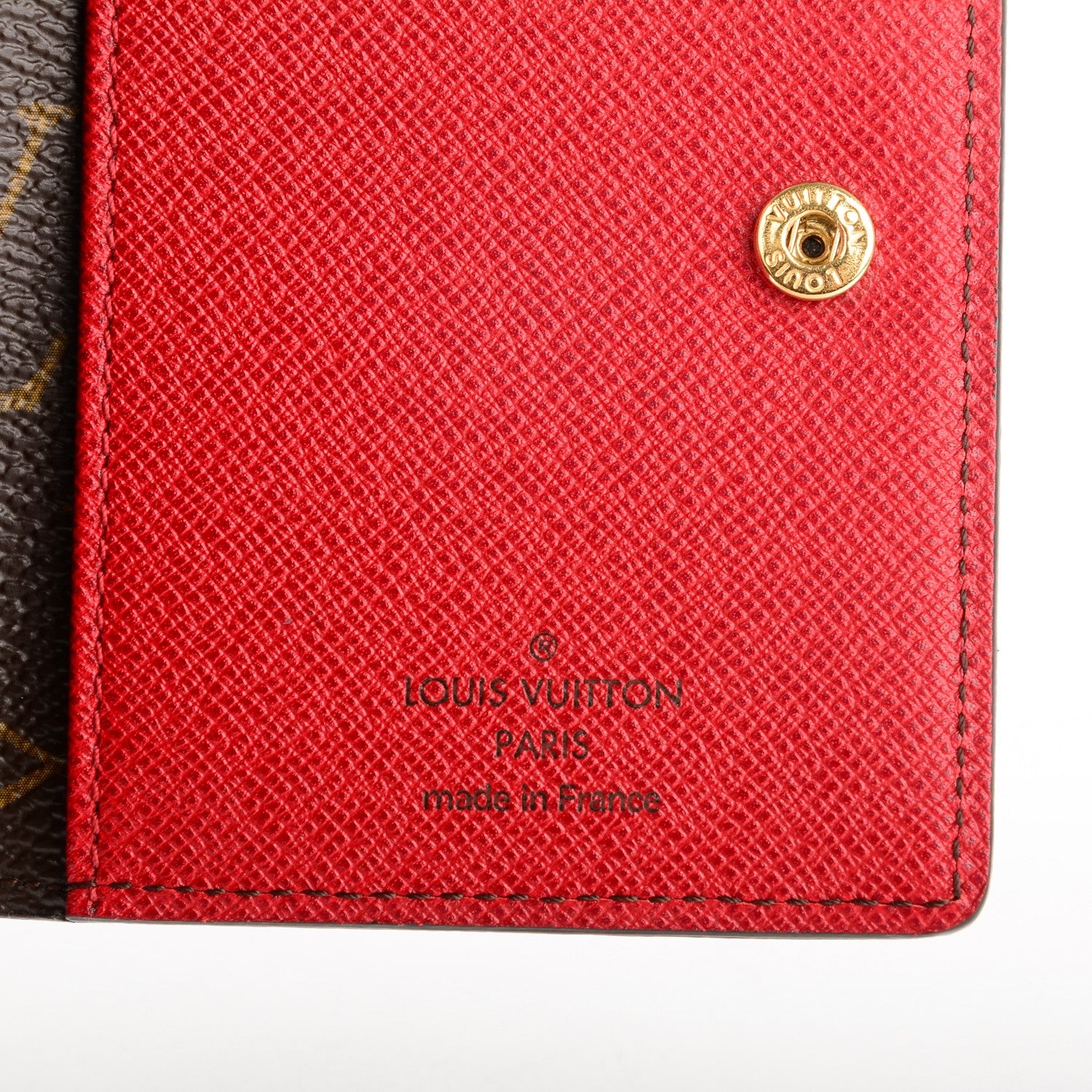 Louis Vuitton Monogram Compact Marie Wallet Rouge 6 of 7