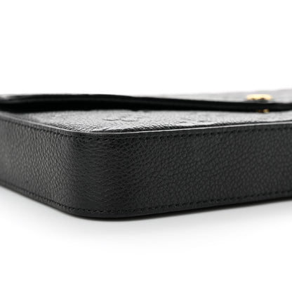 Louis Vuitton Empreinte Pochette Felicie Chain Wallet Black 9 of 13
