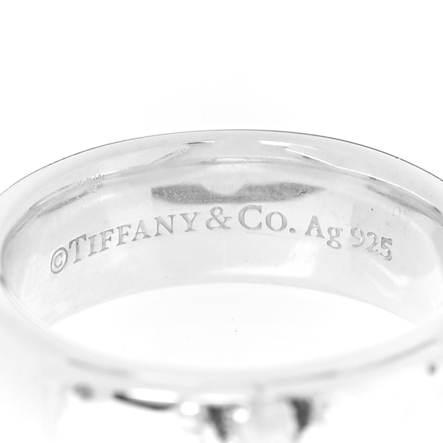 Tiffany Sterling Silver HardWear Ball Dangle Ring 52 6 4 of 4