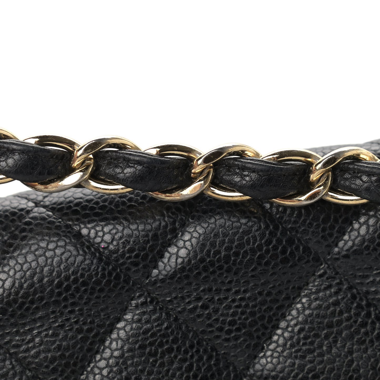 Caviar Quilted Jumbo Single Flap Black