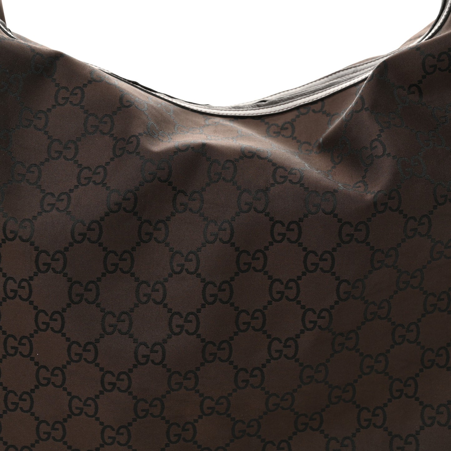 Nylon Monogram Extra Large Hobo Dark Brown