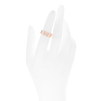 Hermes 18K Rose Gold Diamond PM H D'Ancre Ring 50 5.25 2 of 5