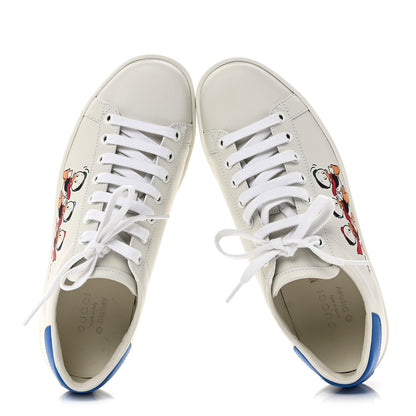 Gucci X DISNEY Calfskin Miro Soft Donald Duck Womens Ace Sneakers 37 White Bright Splash 2 of 10
