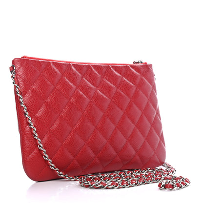 Chanel Caviar Quilted Daily Zip Crossbody Bag Red 2 of 4