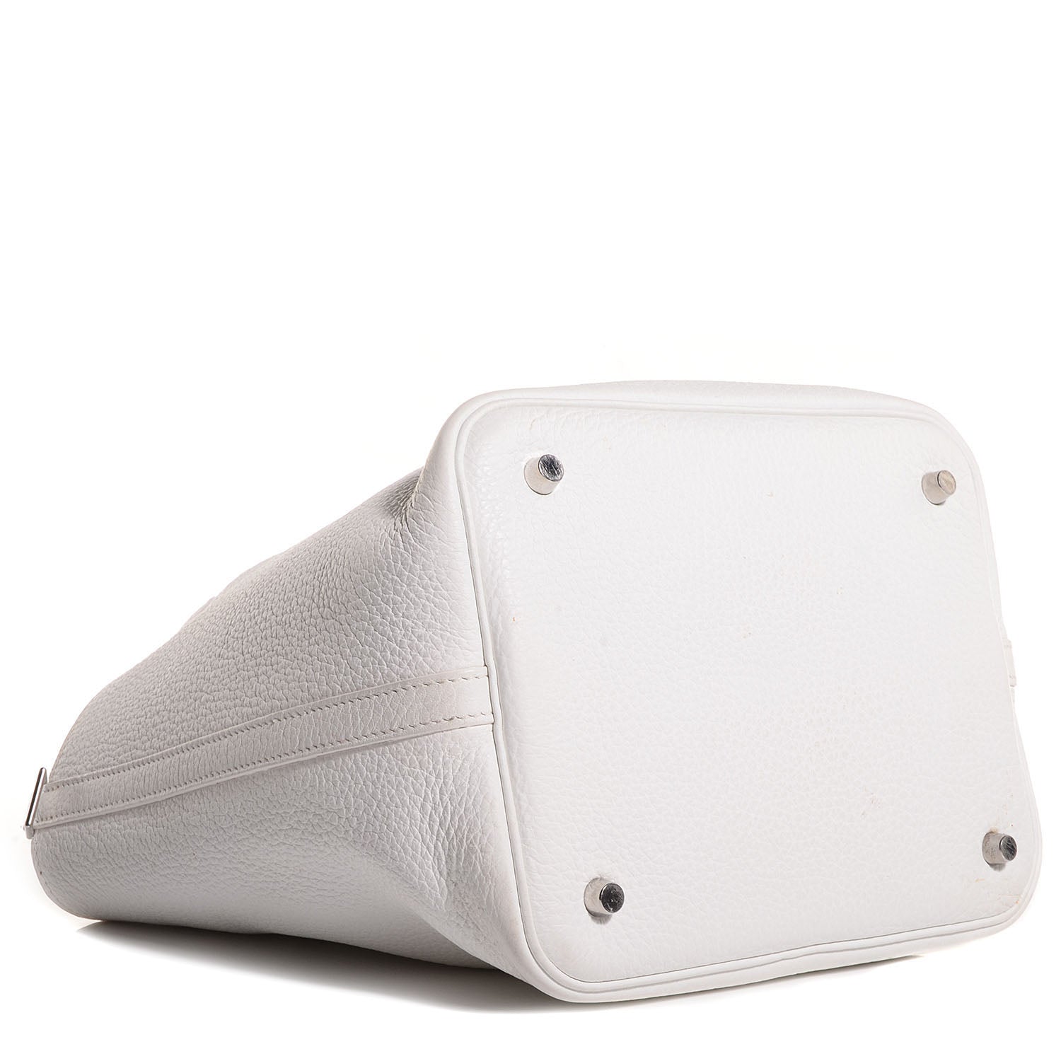 Hermes Taurillon Clemence Picotin PM White 4 of 8