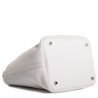 Hermes Taurillon Clemence Picotin PM White 4 of 8