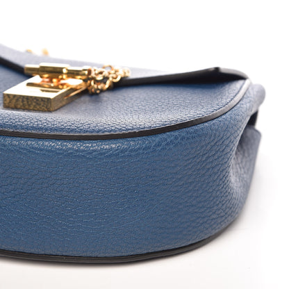 Chloe Grained Lambskin Mini Drew Shoulder Bag Royal Navy 9 of 9