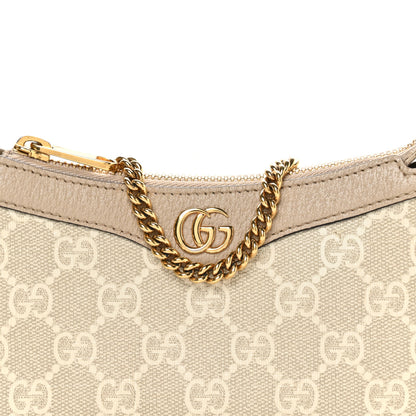 Gucci GG Supreme Monogram Textured Dollar Calfskin Web Mini Ophidia GG Handbag Beige Mystic White Oatmeal 8 of 11