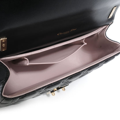 Christian Dior Lambskin Cannage Medium Miss Dior Flap Black 6 of 10
