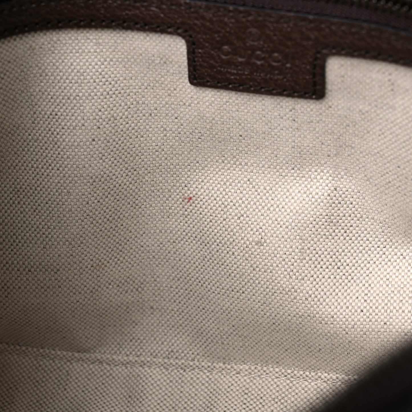 GG Supreme Monogram Textured Dollar Calfskin Web Ophidia Wristlet Shoulder Bag Beige Ebony New Acero