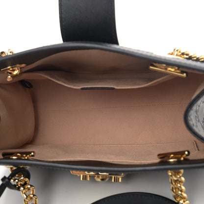 Gucci Guccissima Small Padlock Tote Black 5 of 9