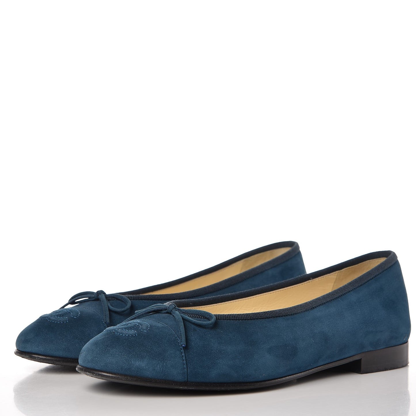 Suede Cap Toe CC Ballerina Flats 37.5 Blue