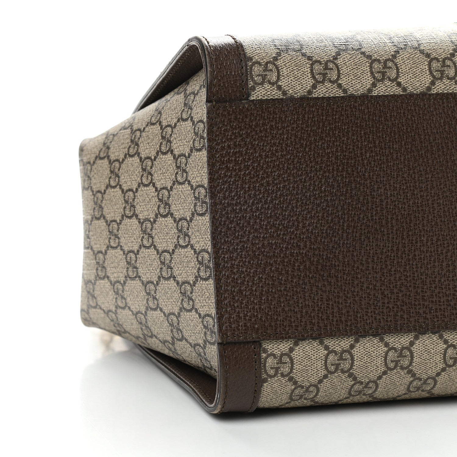 Gucci GG Supreme Monogram Web Medium Ophidia Tote Bag Brown 8 of 10