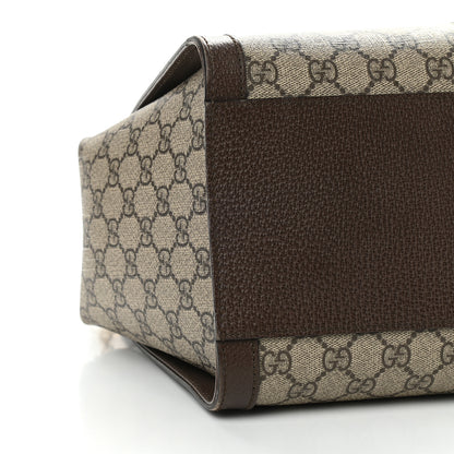 Gucci GG Supreme Monogram Web Medium Ophidia Tote Bag Brown 8 of 10