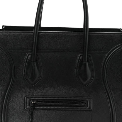 Celine Grained Calfskin Medium Phantom Luggage Black 9 of 13