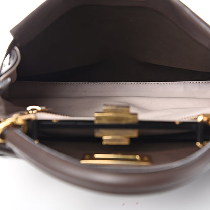 Fendi Vitello Seta Shiny Nappa Medium Peekaboo Iconic Satchel Moresco Rosa Doll 6 of 15