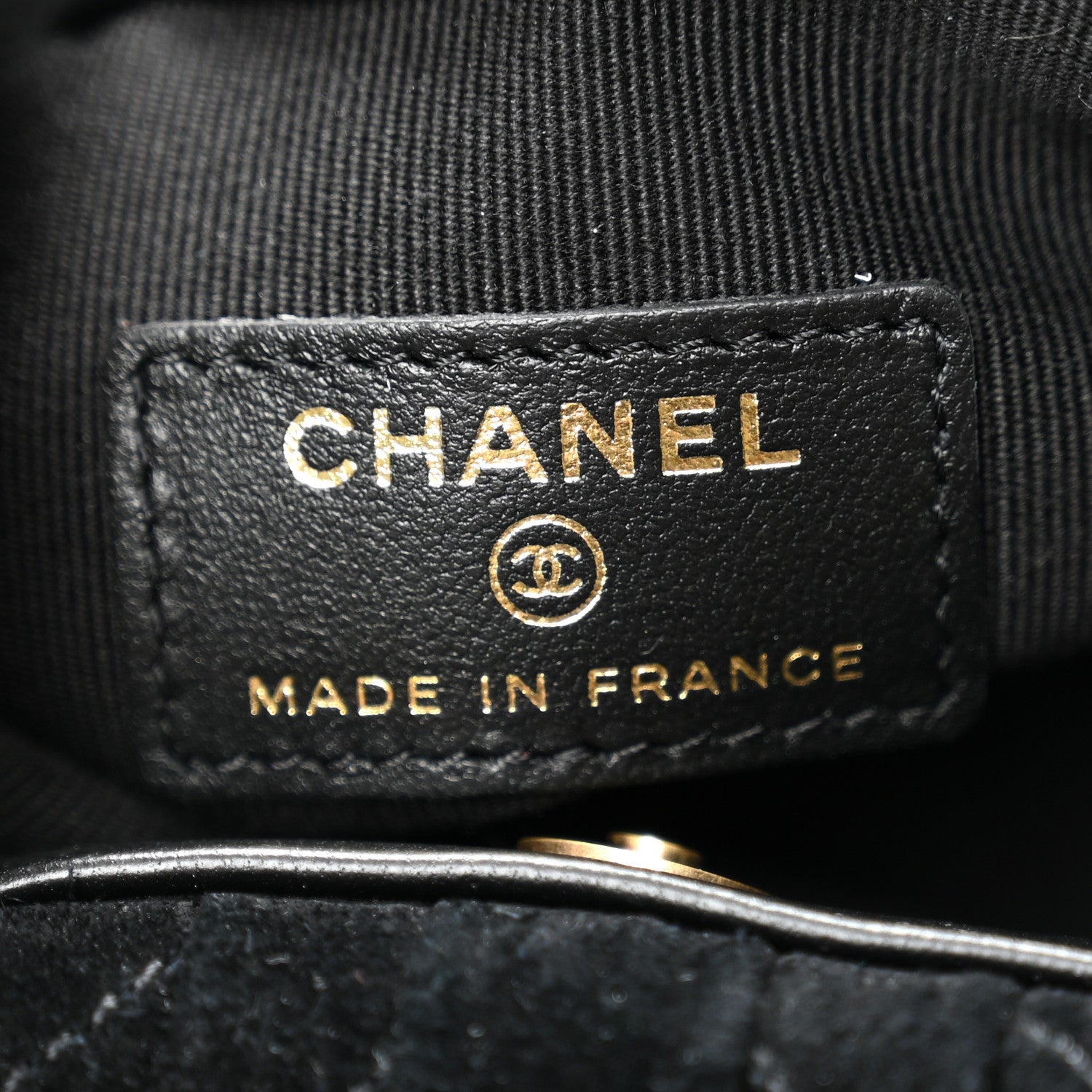 Chanel Suede Calfskin Plexiglass Tortoise Shell Quilted Mini Pouch Black 6 of 11