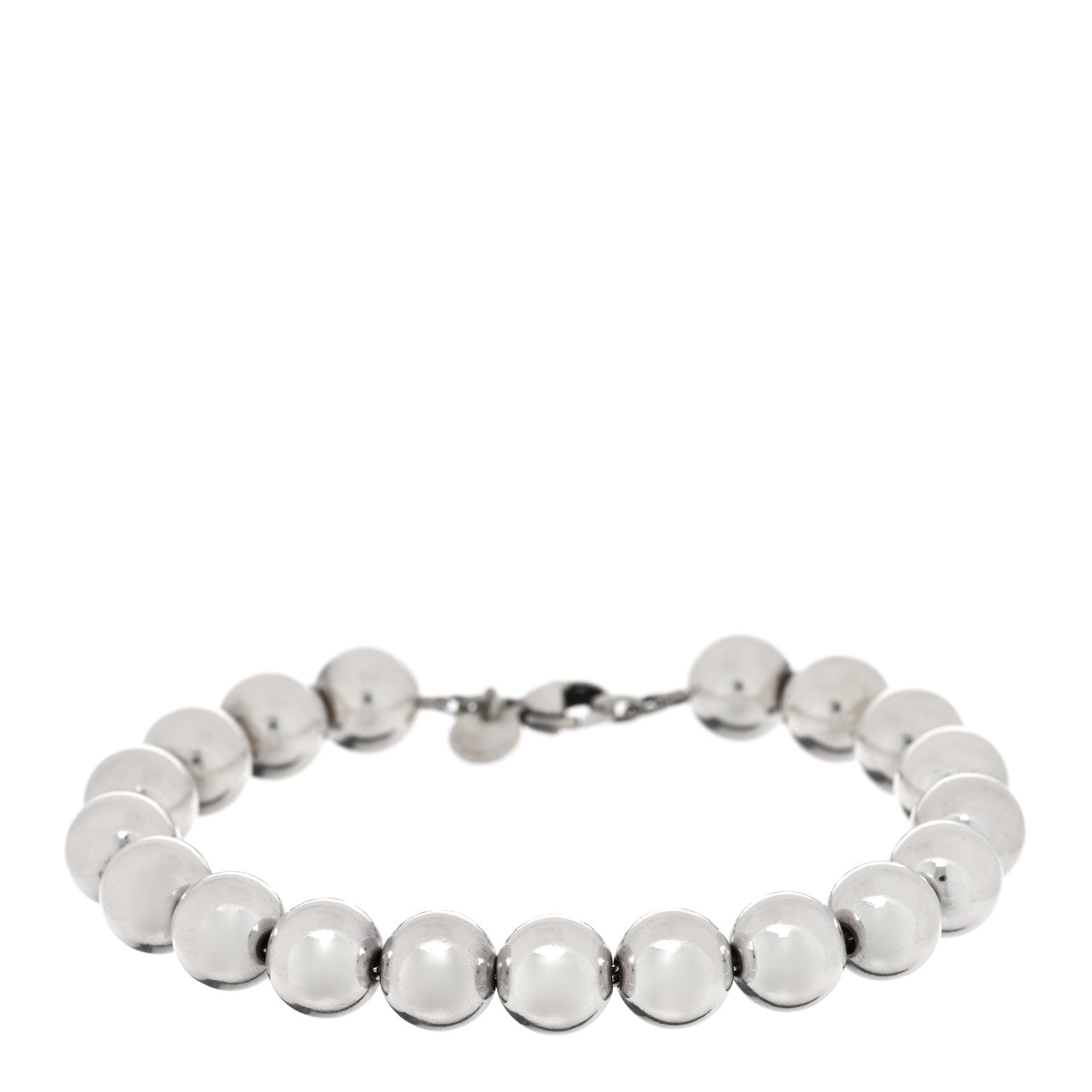 Tiffany Sterling Silver 10mm HardWear Ball Bracelet 1 of 4