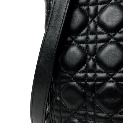 Christian Dior Lambskin Cannage Large Lady Dior Black 13 of 14