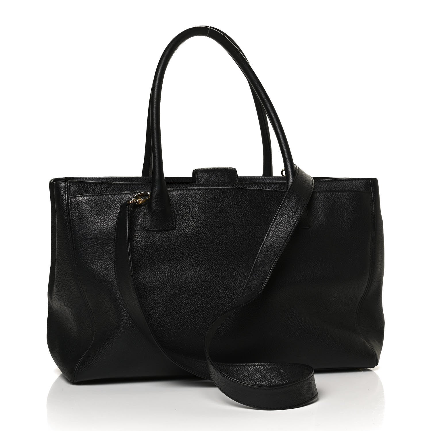 Chanel Caviar Cerf Executive Shopper Tote Black 3 of 11