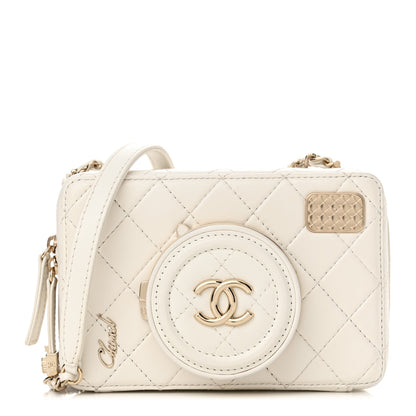 Chanel Lambskin Quilted Coco Click Bag White 1 of 11