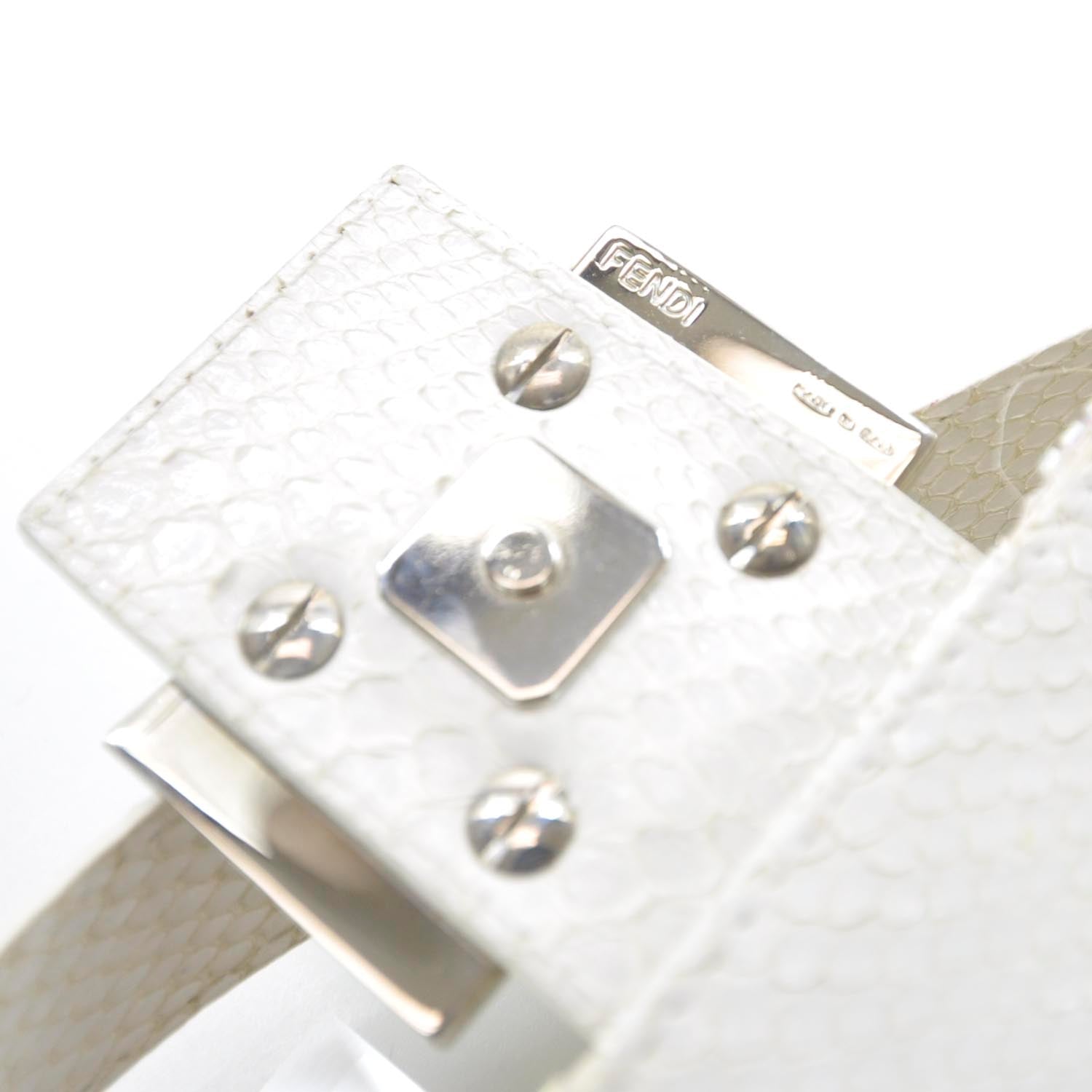 Fendi Sequin Paillettes Snakeskin Baguette 8 of 10