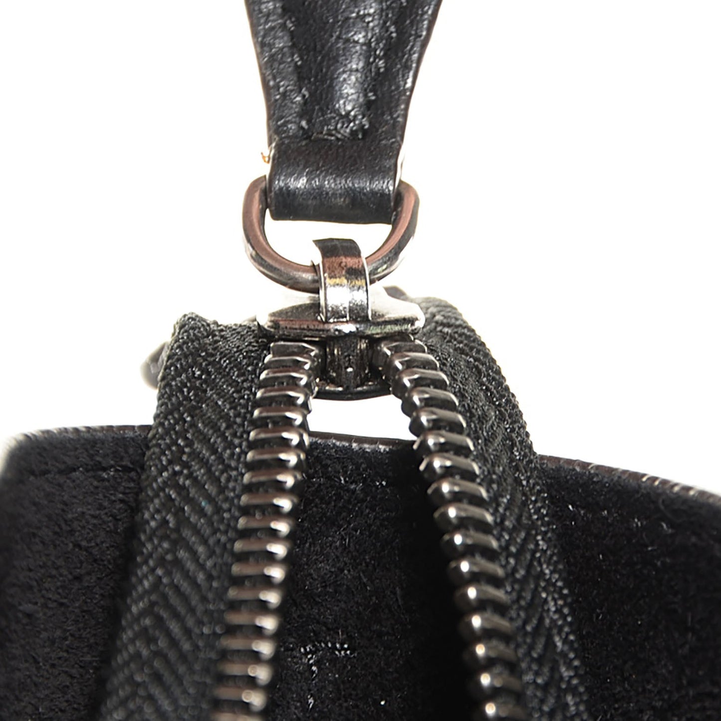 Drummed Calfskin Nano Luggage Black