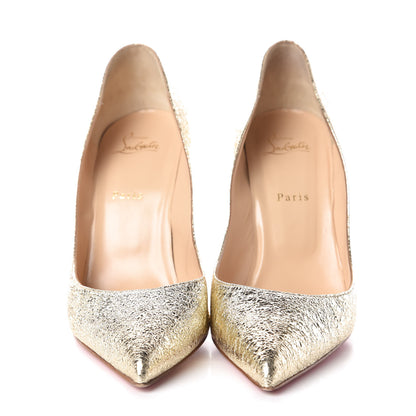Christian Louboutin Metallic Crinkled So Kate 120 Pumps 42 Gold 2 of 10