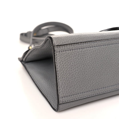 Gucci Cellarius Calfskin Mini GG Marmont Top Handle Bag Deep Grey 8 of 9